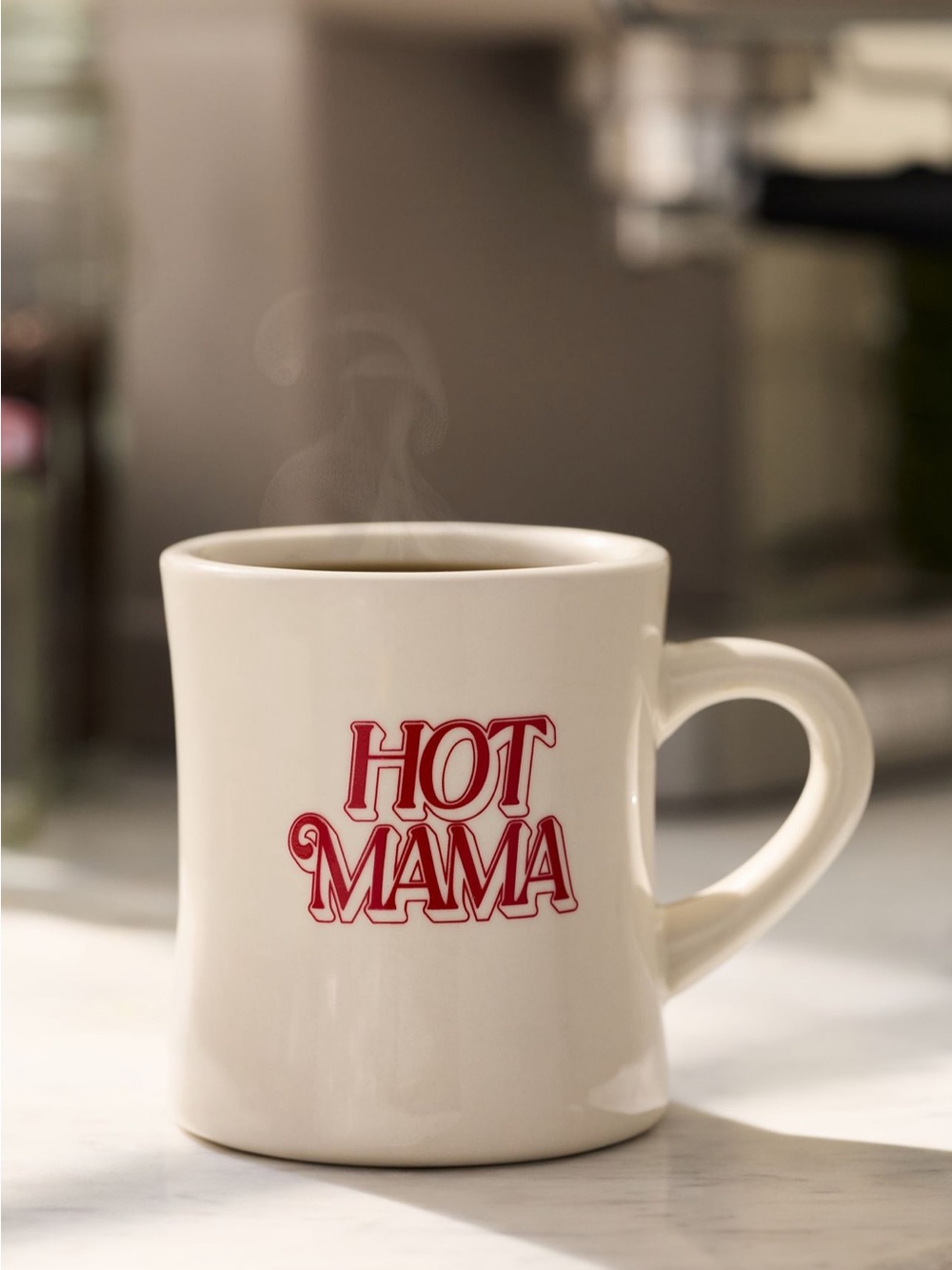 Anthropologie Alice & Wonder Hot Mama Stoneware Diner Mug